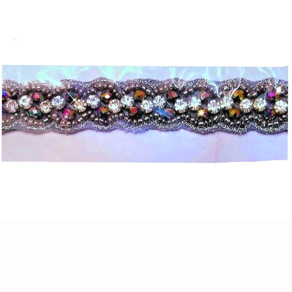 Colorful Sparkling Crystal Headband Headpiece - Picture 8 of 13